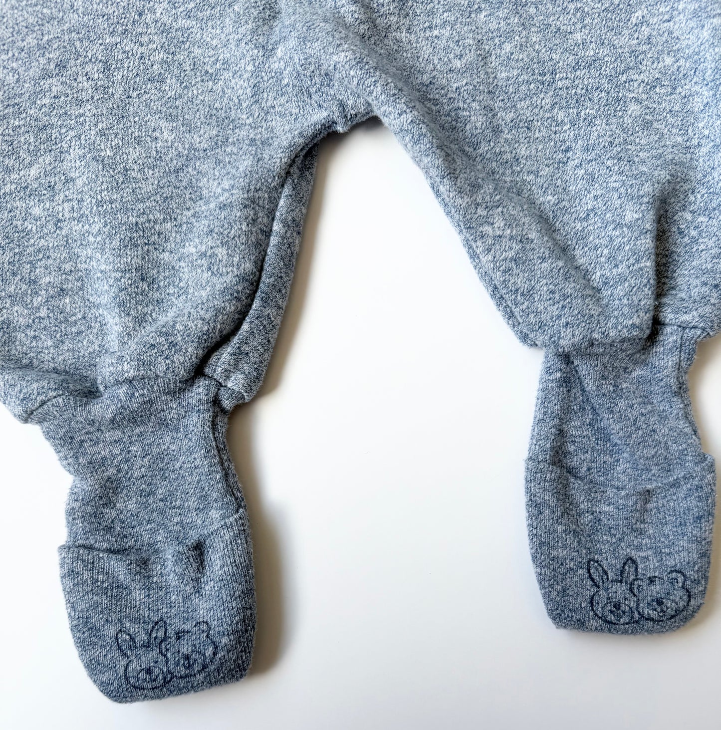 Vintage Snugabye Blue Heathered Sleeper (6 Months)