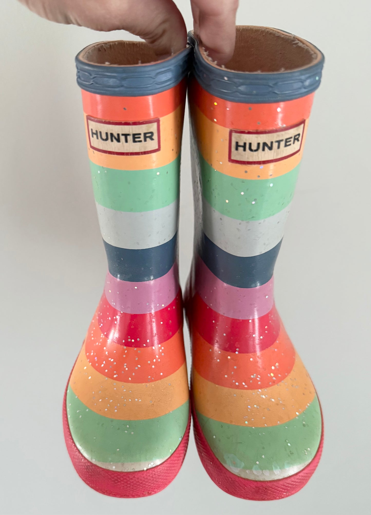 Hunter Rainbow Sparkle Rubber Boots (UK7)
