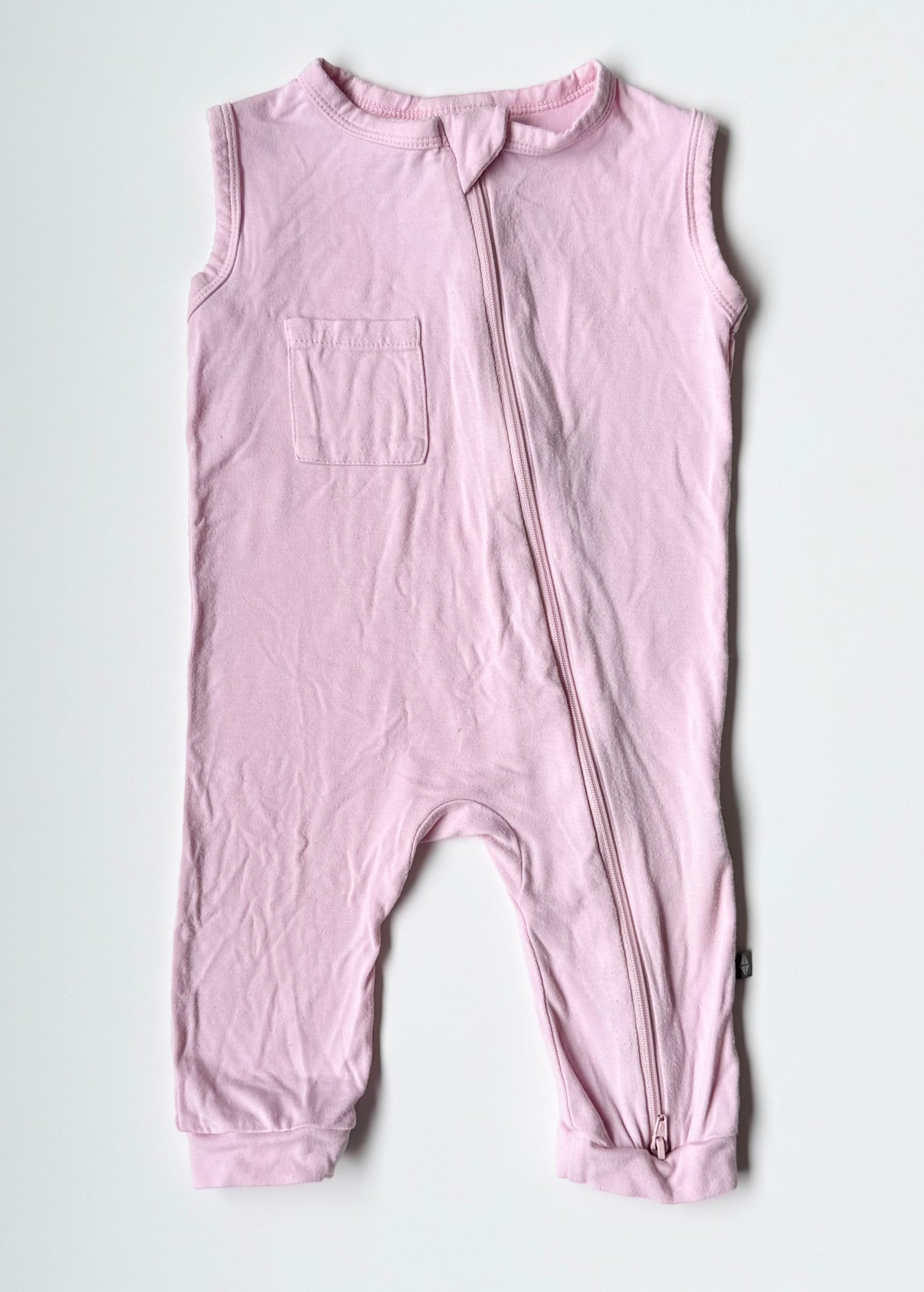 Kyte Peony Sleeveless Zipper Romper (6-12 Months)