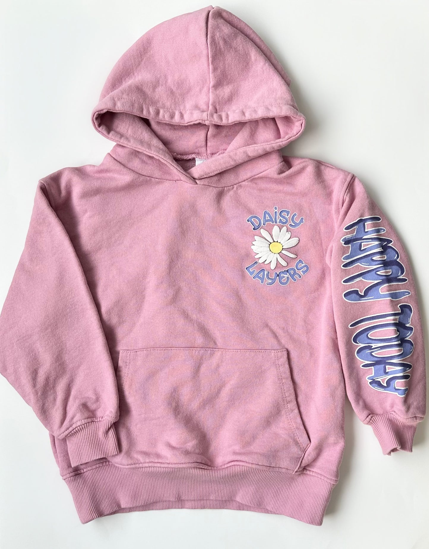 Zara Pink “Daisy Layers” Hoodie (7 Years)