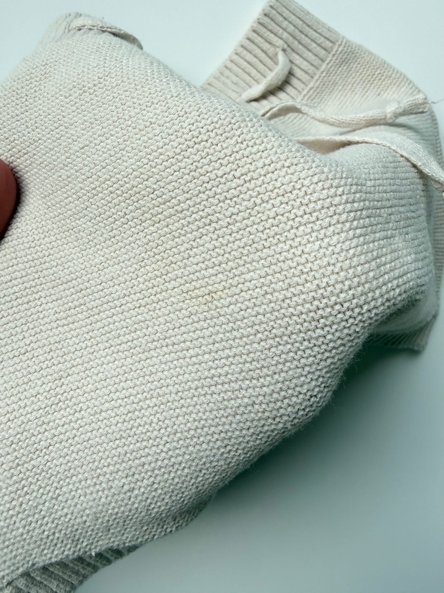 Mebie Baby Cream Knit Bummie Shorts (18 Months)