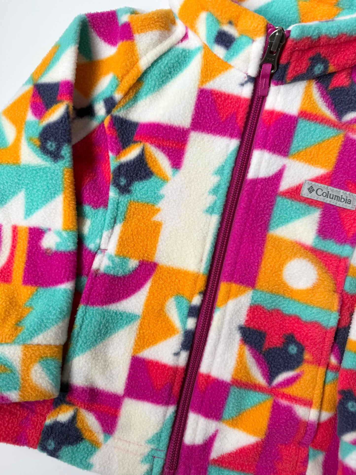 Columbia Colourful Geometric Fleece Zip Up (2T)