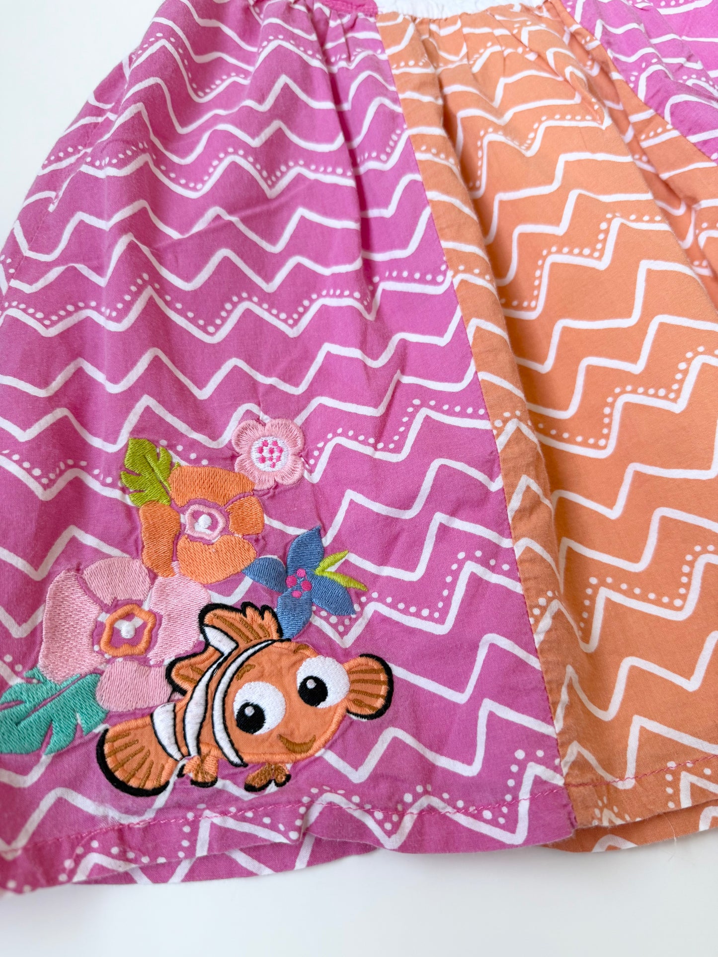 The Disney Store Finding Nemo Pink & Orange Dress (18-24 Months)