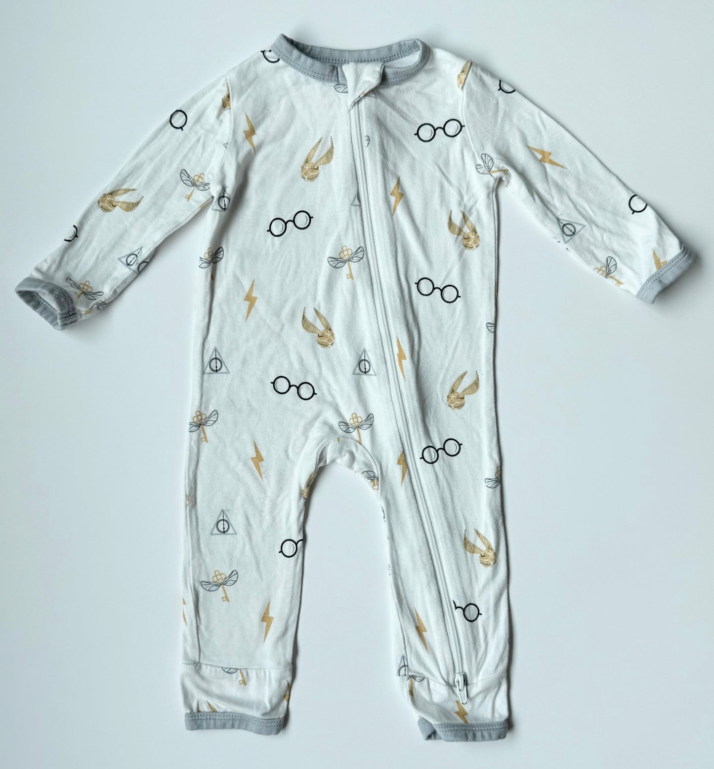 Kyte x Harry Potter Icon Zipper Romper (3-6 Months)