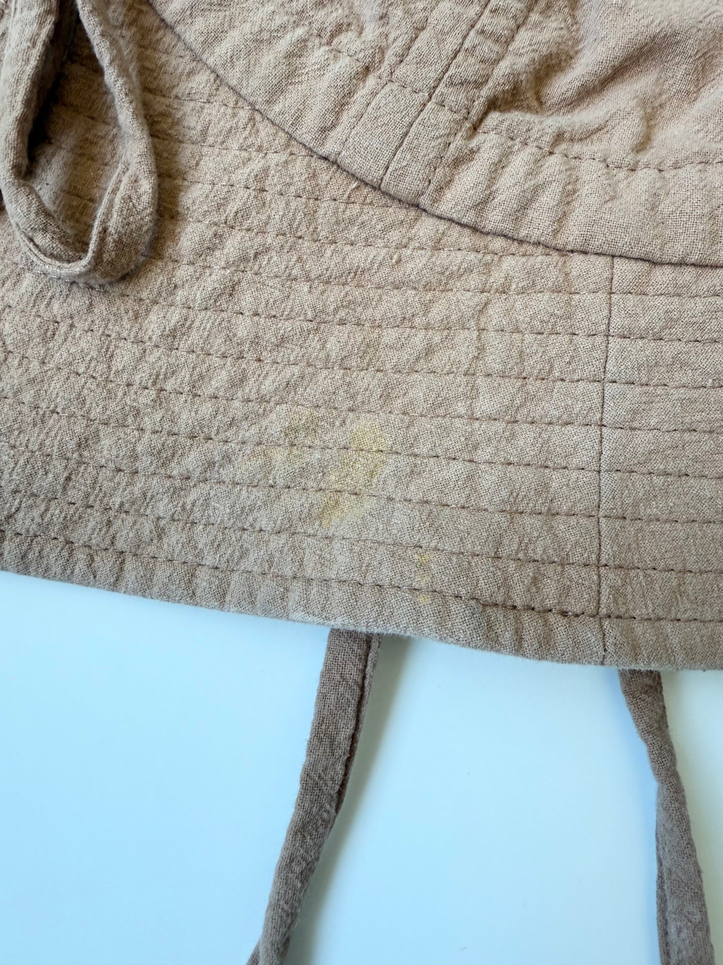 Fini the Label Light Brown/Pink Floppy Sun Hat (1-3 Years)