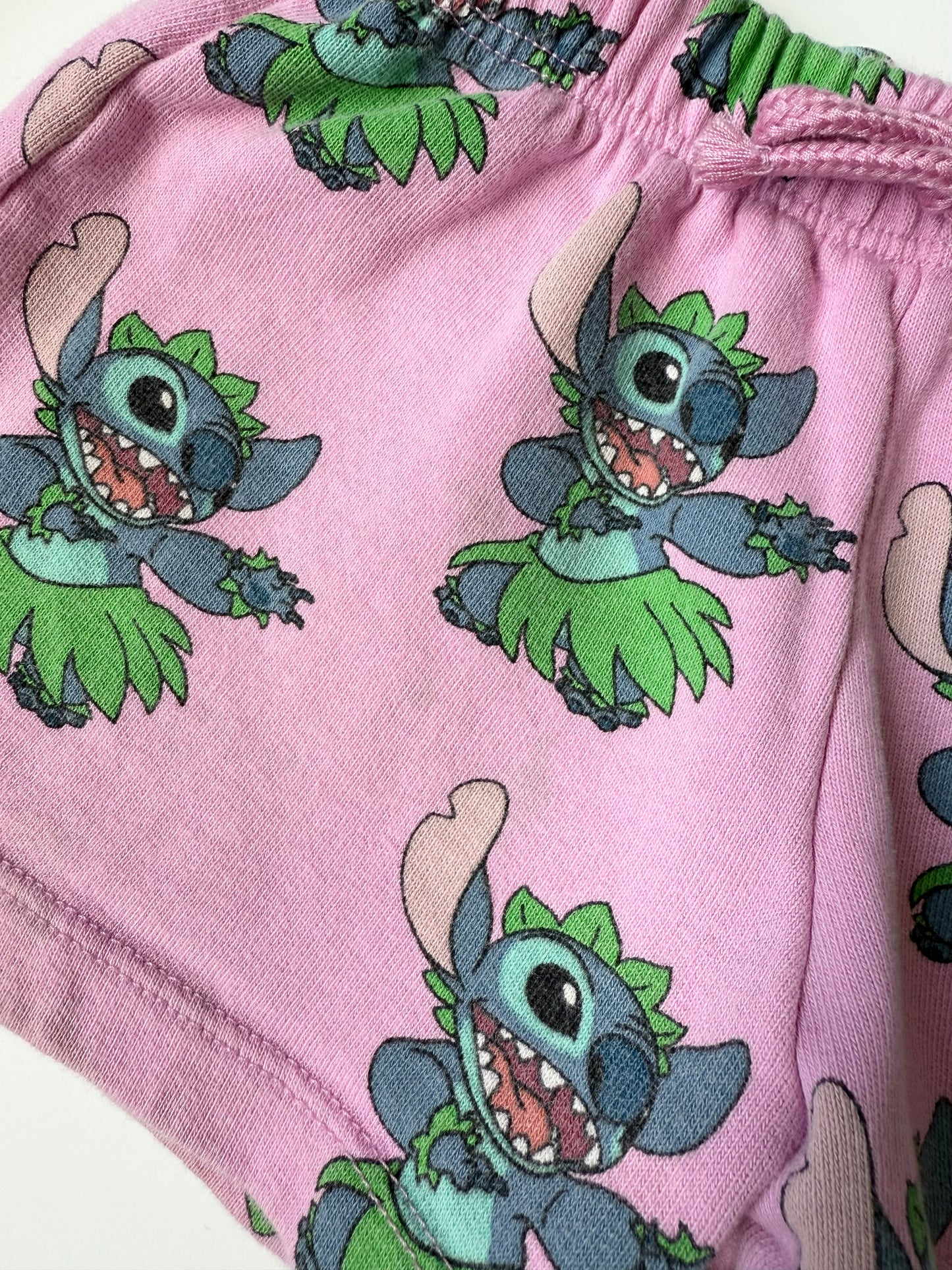 Zara x Disney Pink Hula Stitch Sweat Shorts (2 Years)
