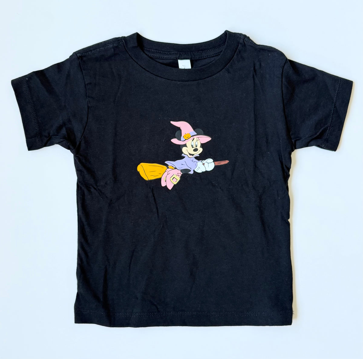 Disney Bella Canvas Screen Print Halloween Minnie Witch T-Shirt (3T)