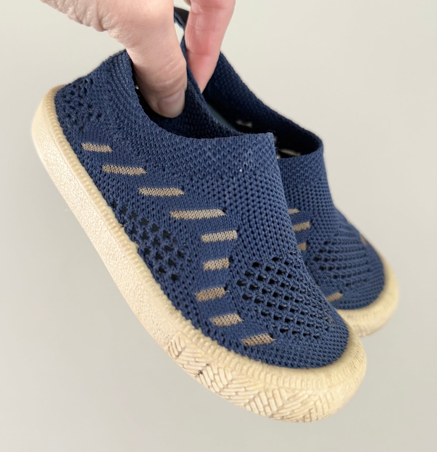 Jan & Jul Blue Knit Slip Ons (7)