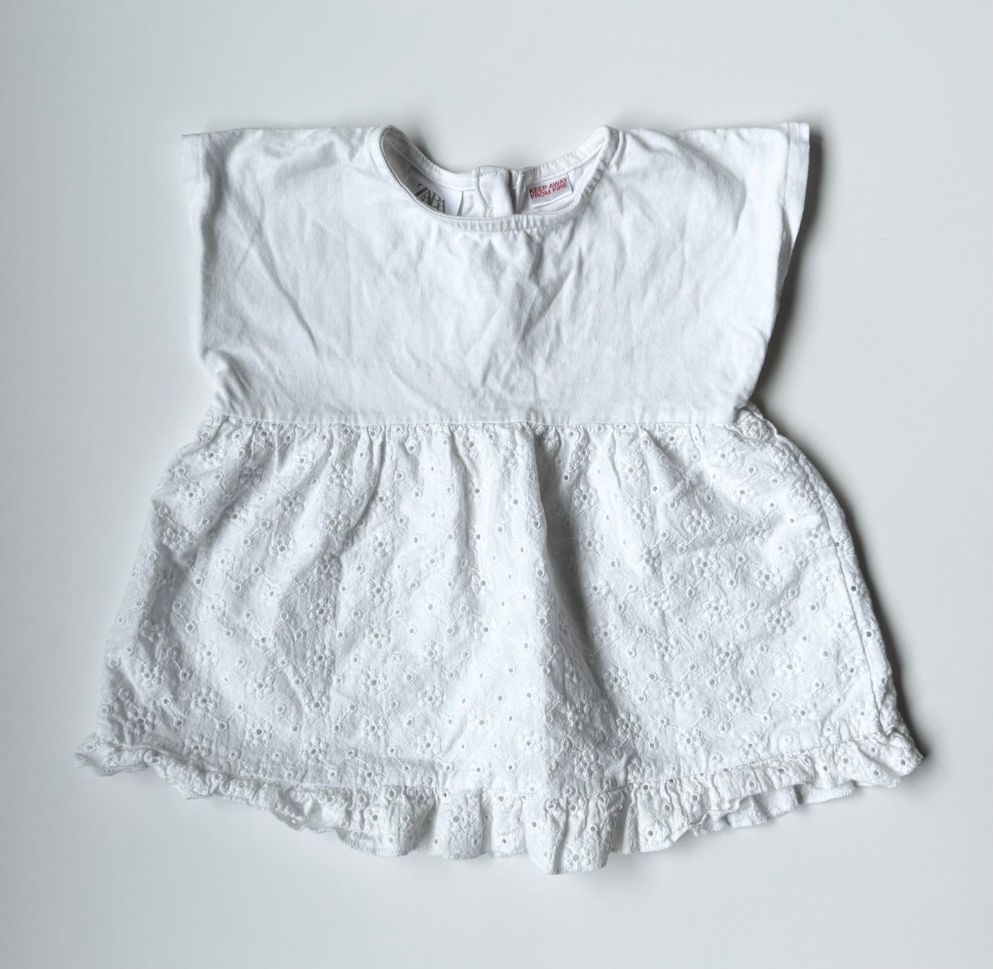 Zara White Lace Sleeveless Top (2-3 Years)