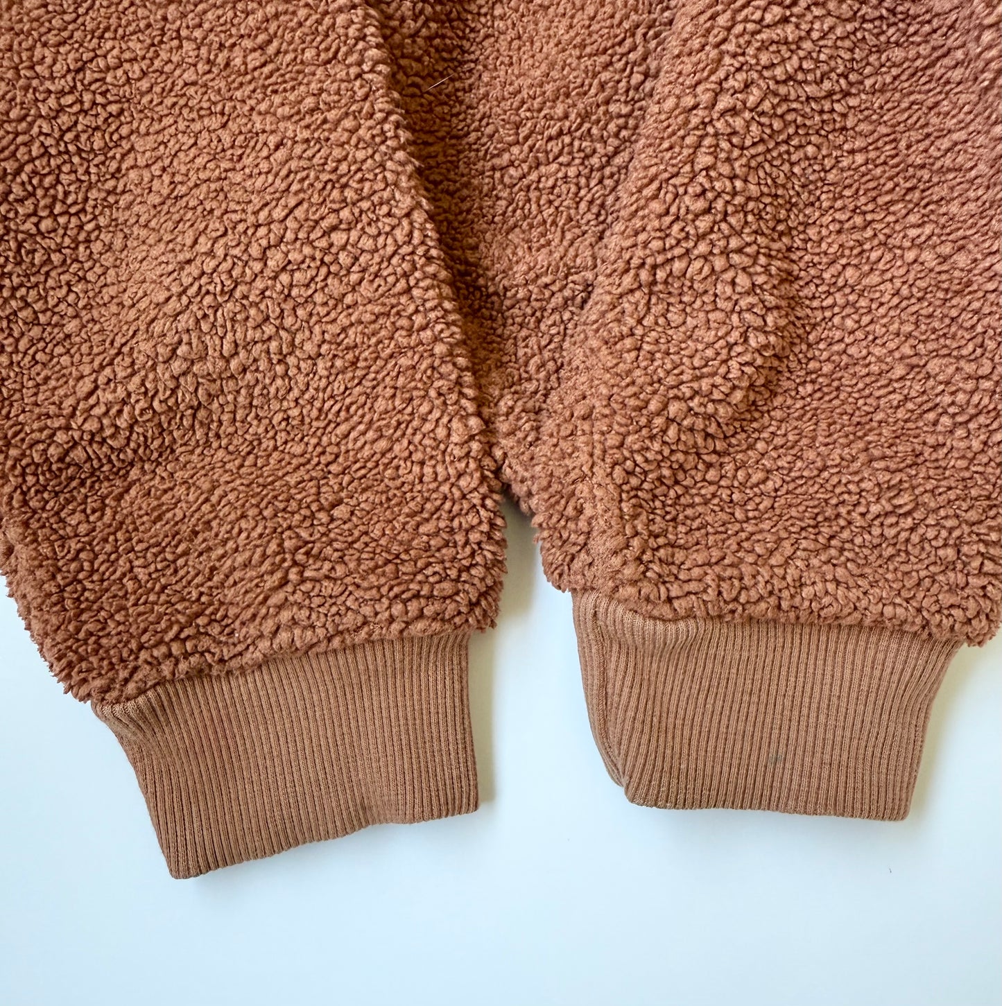 Deux Par Deux Caramel Sherpa Zip Up Jacket (5T)