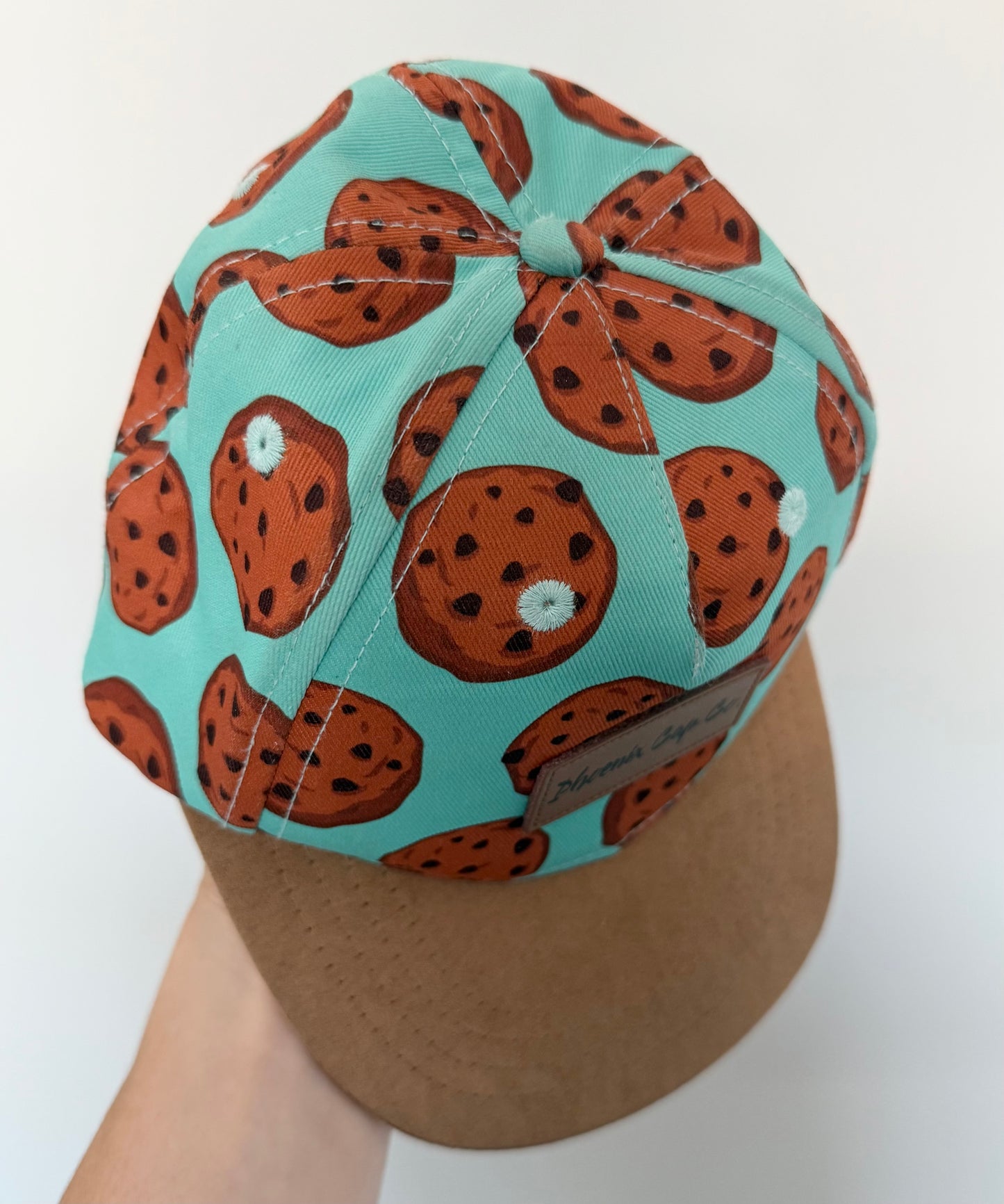 Phoenix Cap Co. Mint & Brown Chocolate Chip Cookies SnapBack Hat (Small - Infant)