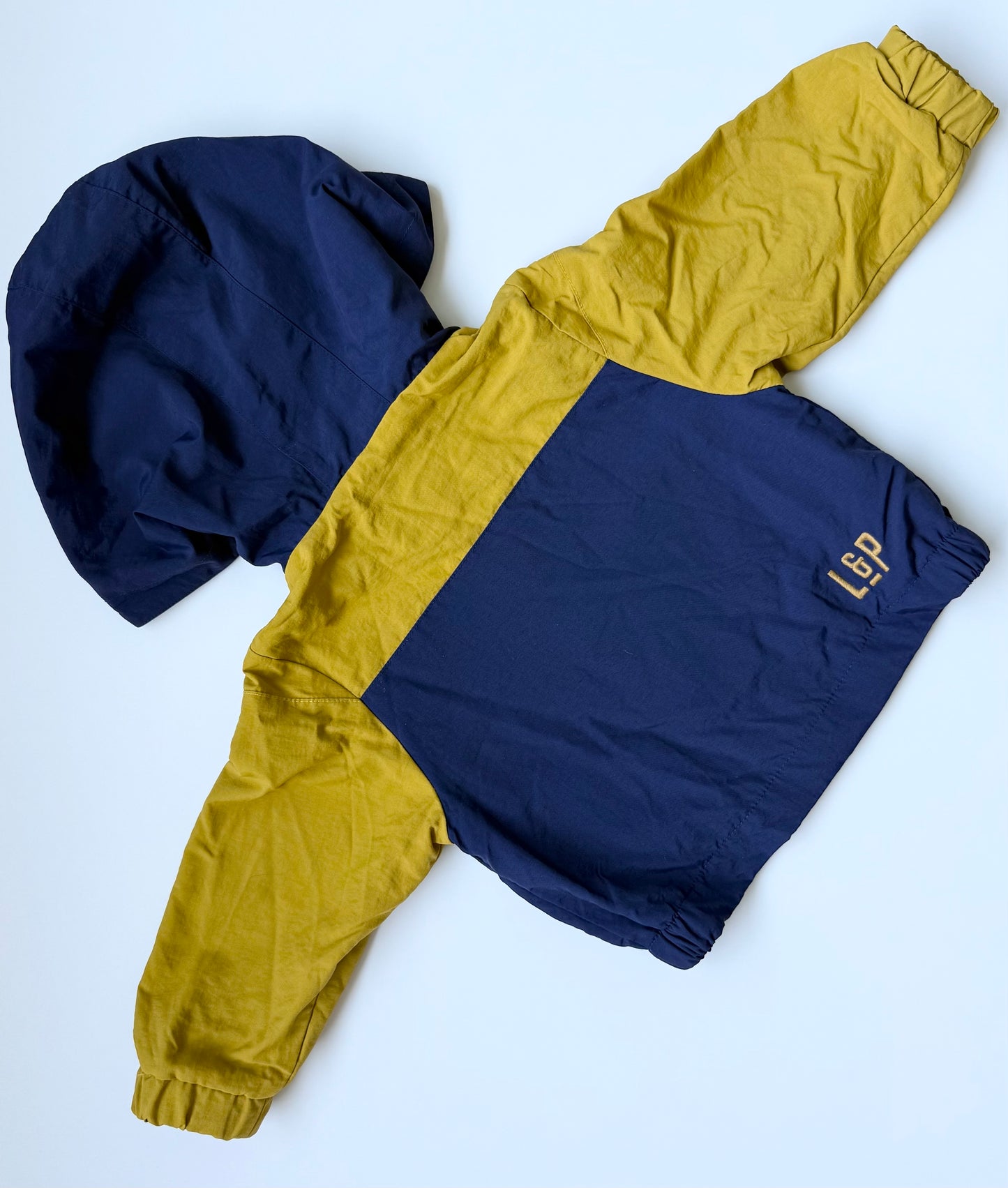 LP Apparel Navy & Mustard Wind Breaker (6-12 Months)