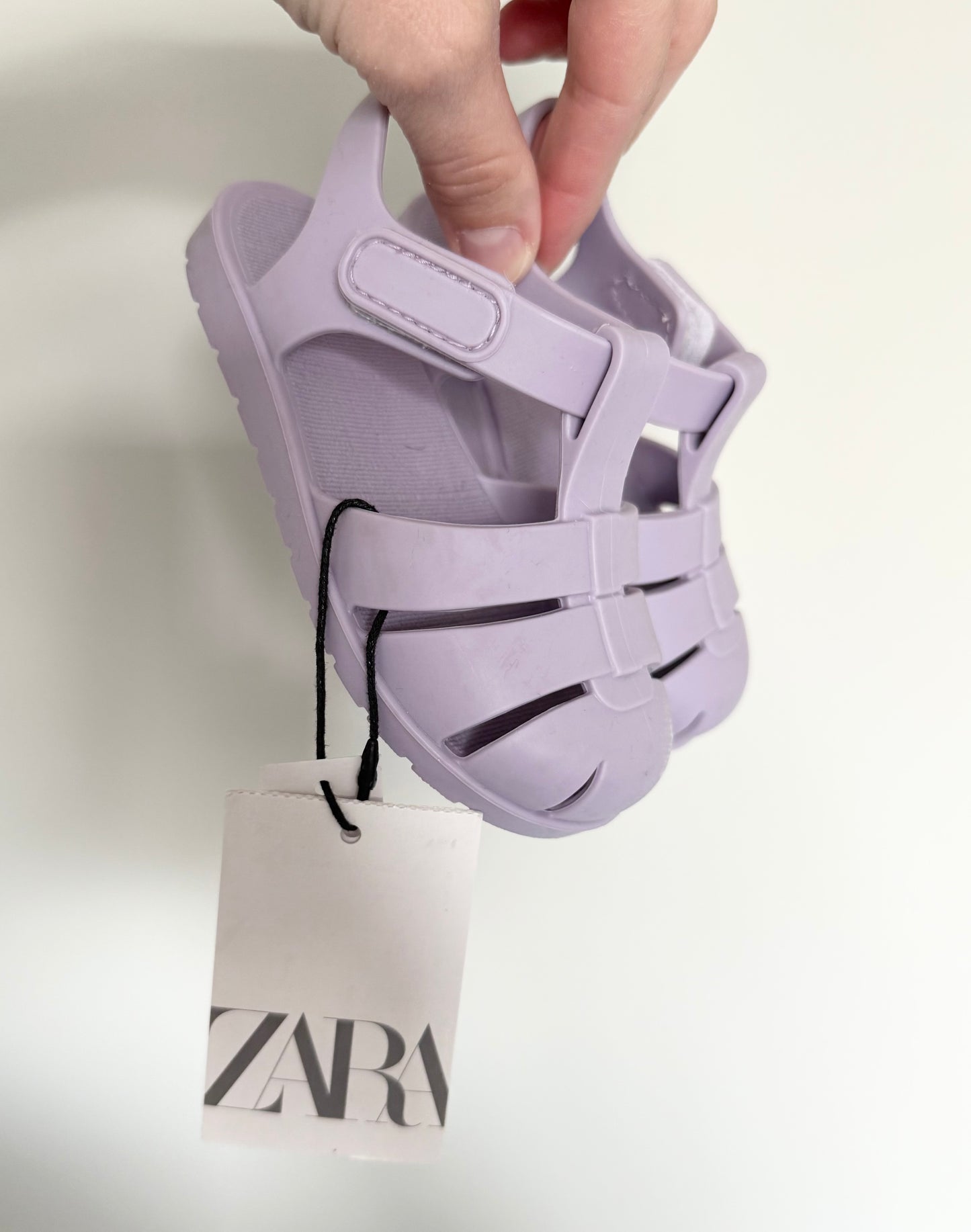 Zara Purple Rubber Sandals (5.5)