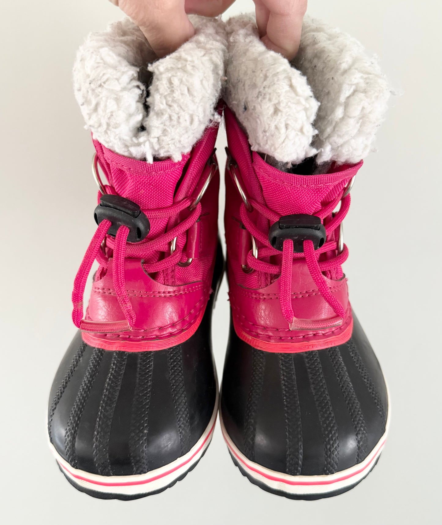 Sorel Yoot Pac Hot Pink Nylon Winter Boots (9)