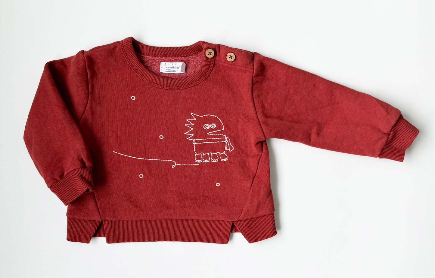 Rise Little Earthlings Red Monster Sweater (12-18 Months)
