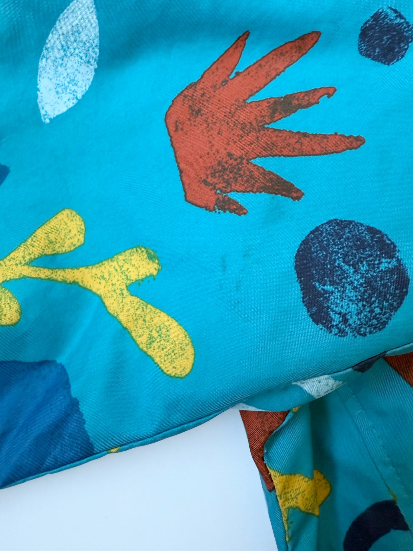 Columbia Mini Pixel Grabber II Fleece Lined Wind Jacket in Ocean Blue Joyful Shapes (12-18 Months)