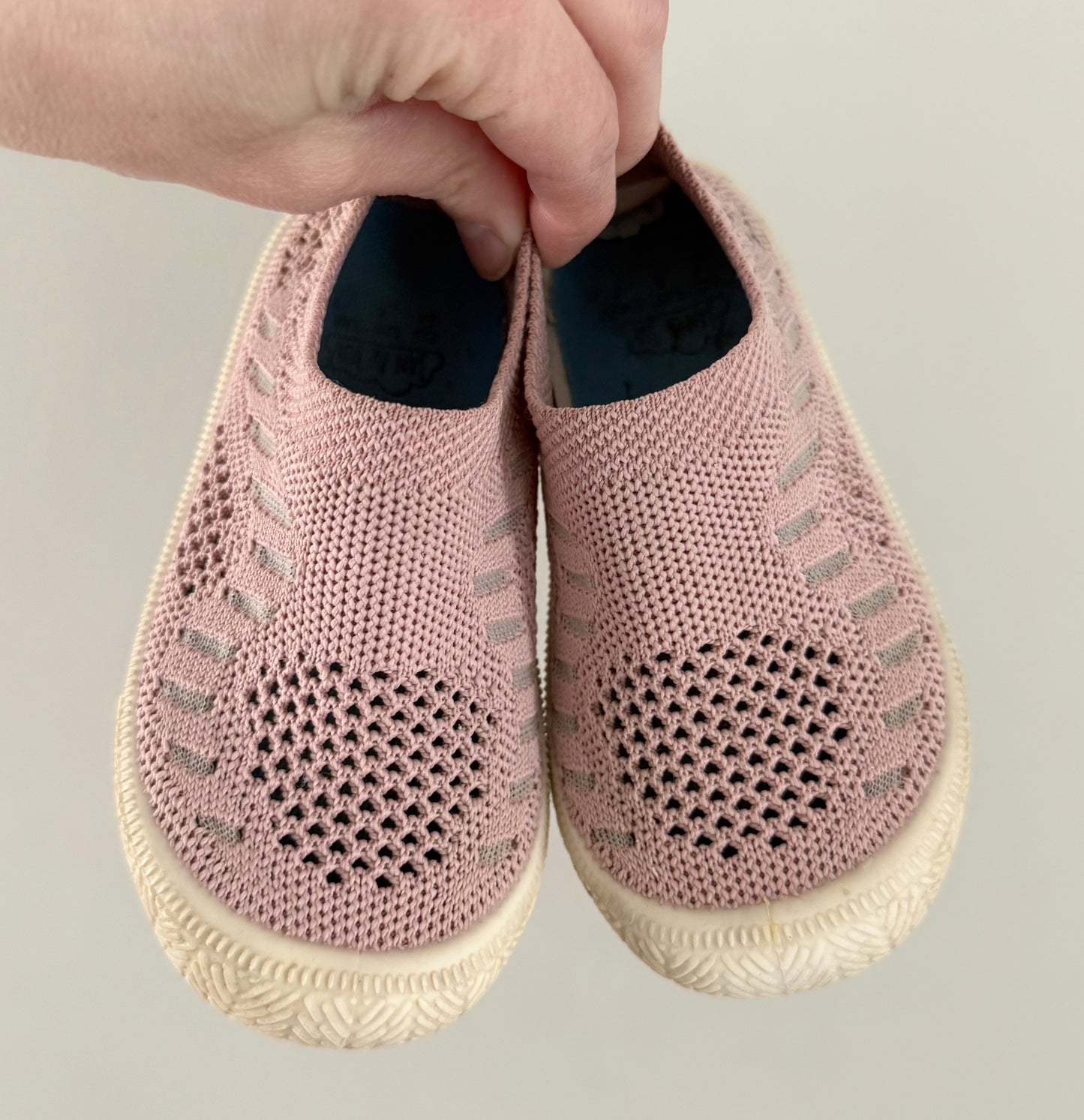 Jan & Jul Pink Knit Slip Ons (8)