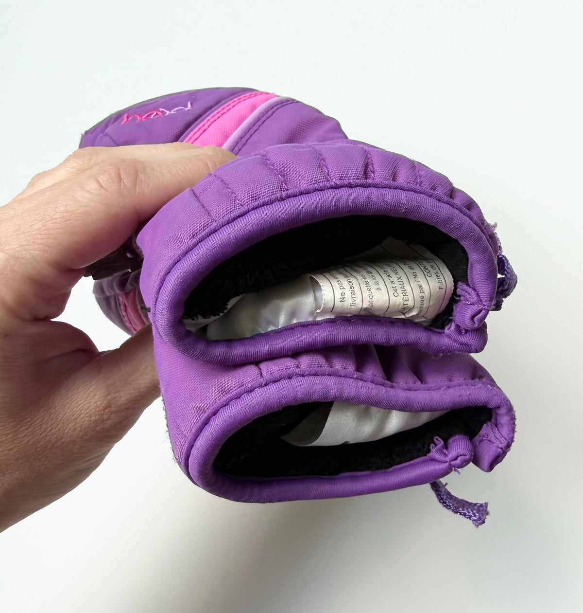 Head Junior Purple & Pink Ski Mittens (2-4 Years)