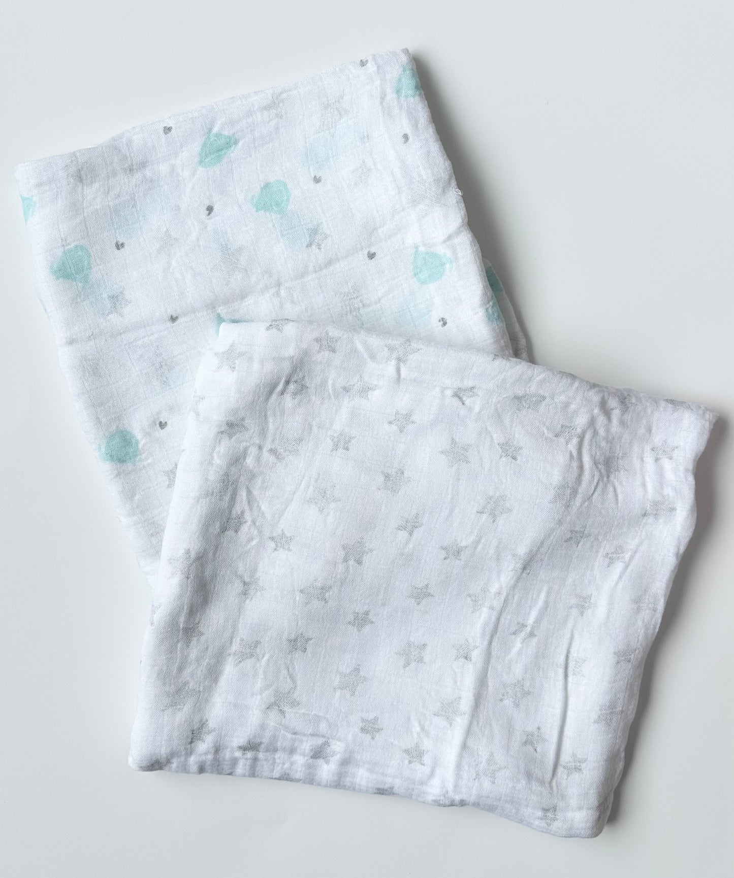 Petit Lem Elephant & Stars Bamboo Blankets Bundle