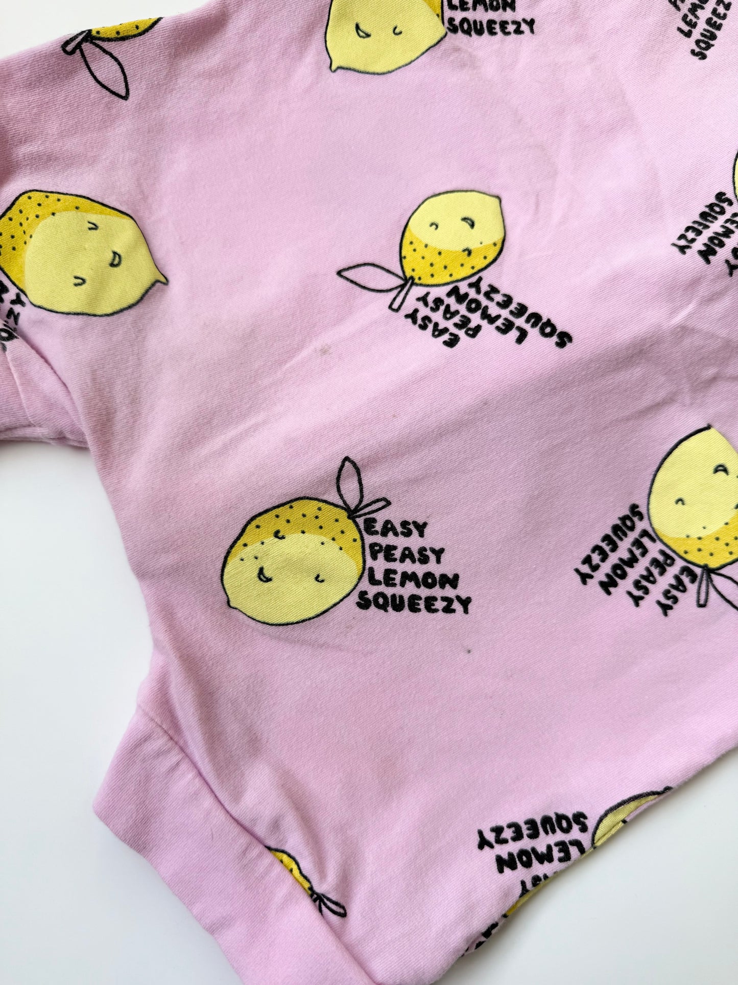 Bonds Wondersuit Pink Easy Peasy Lemon Squeezy Shorty Romper (6-12 Months)