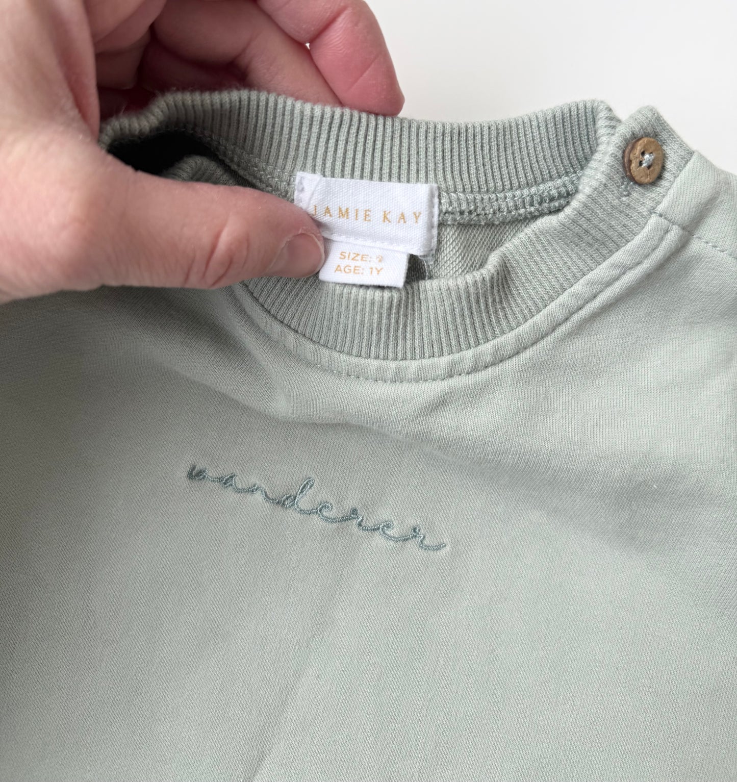 Jamie Kay Green “Wanderer” Sweater (12 Months)