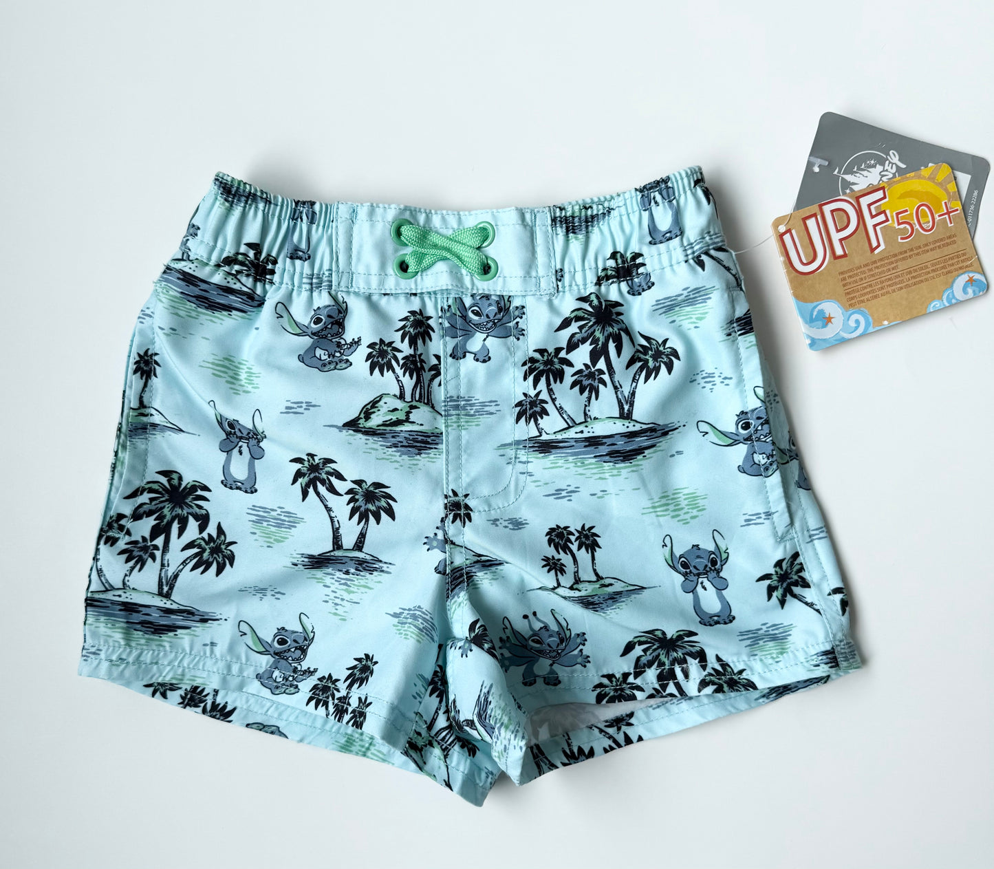 The Disney Store Blue Stitch Swim Trunks - New (3 Years)