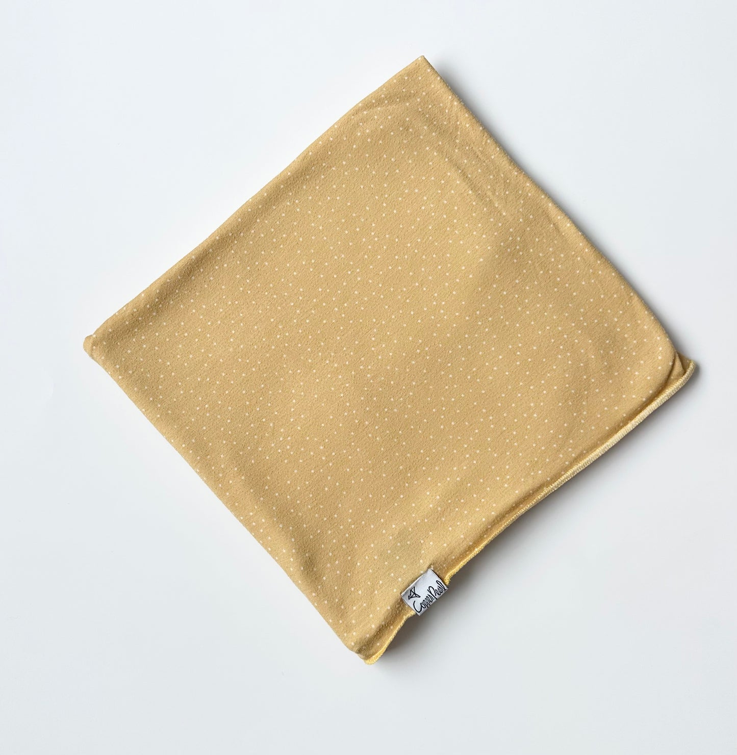 Copper Pearl Yellow Polka Dot Swaddle Blanket