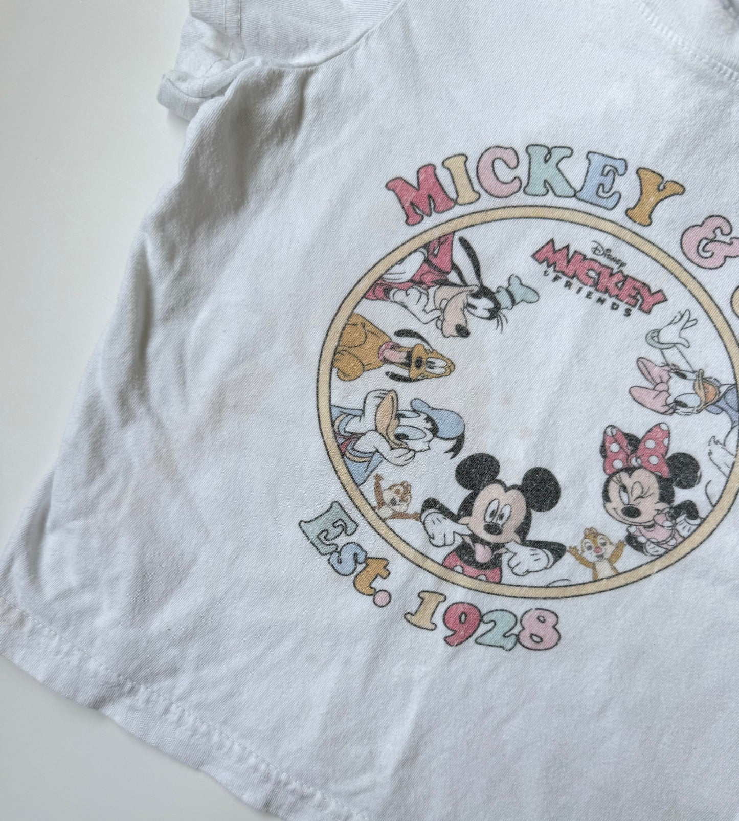 Disney Mickey & Co. White Characters T-Shirt (2T)