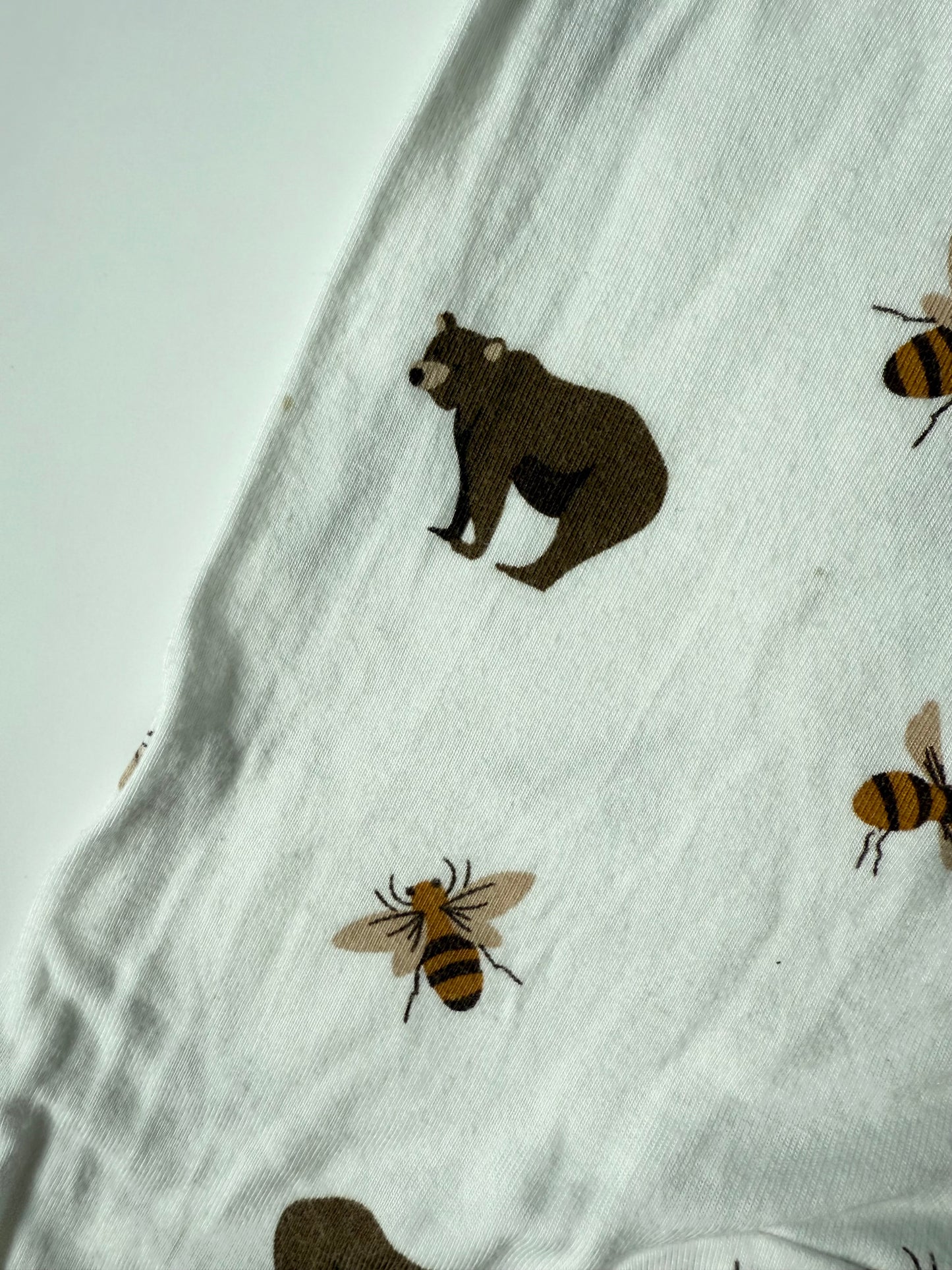 Kyte Honey Bear Zipper Footie Sleeper (3-6 Months)