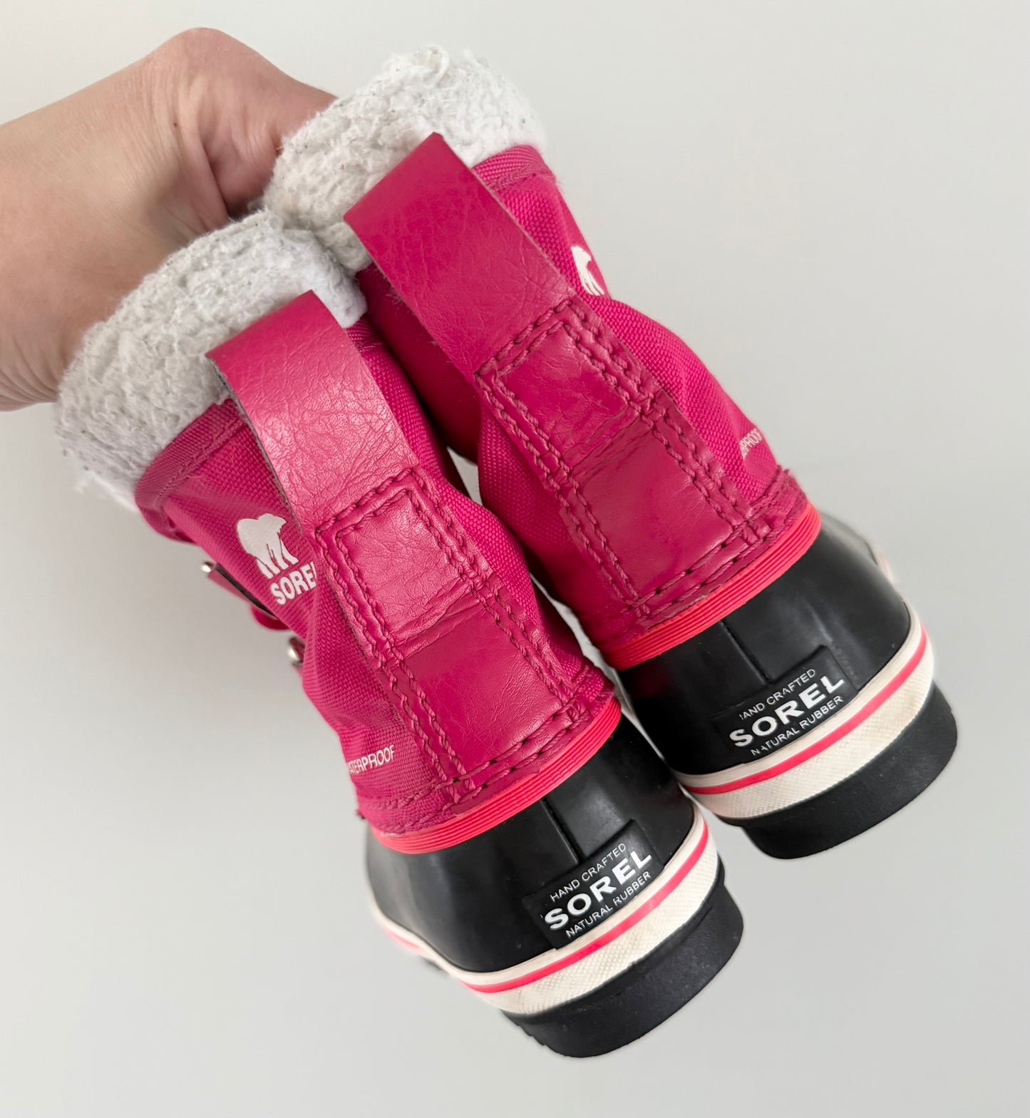 Sorel Yoot Pac Hot Pink Nylon Winter Boots (9)