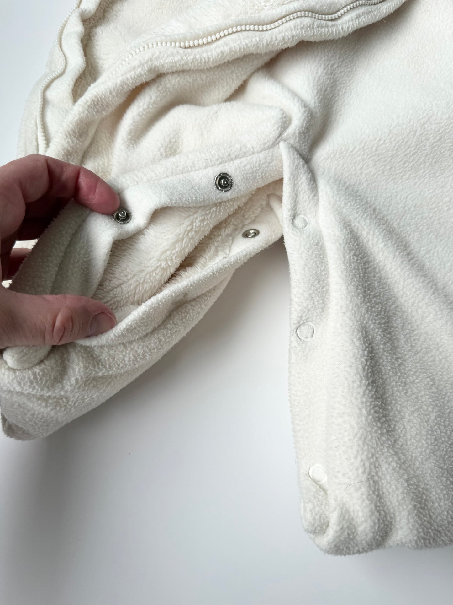 Baby Gap White Fleece Bunting Sack (3-6 Months)