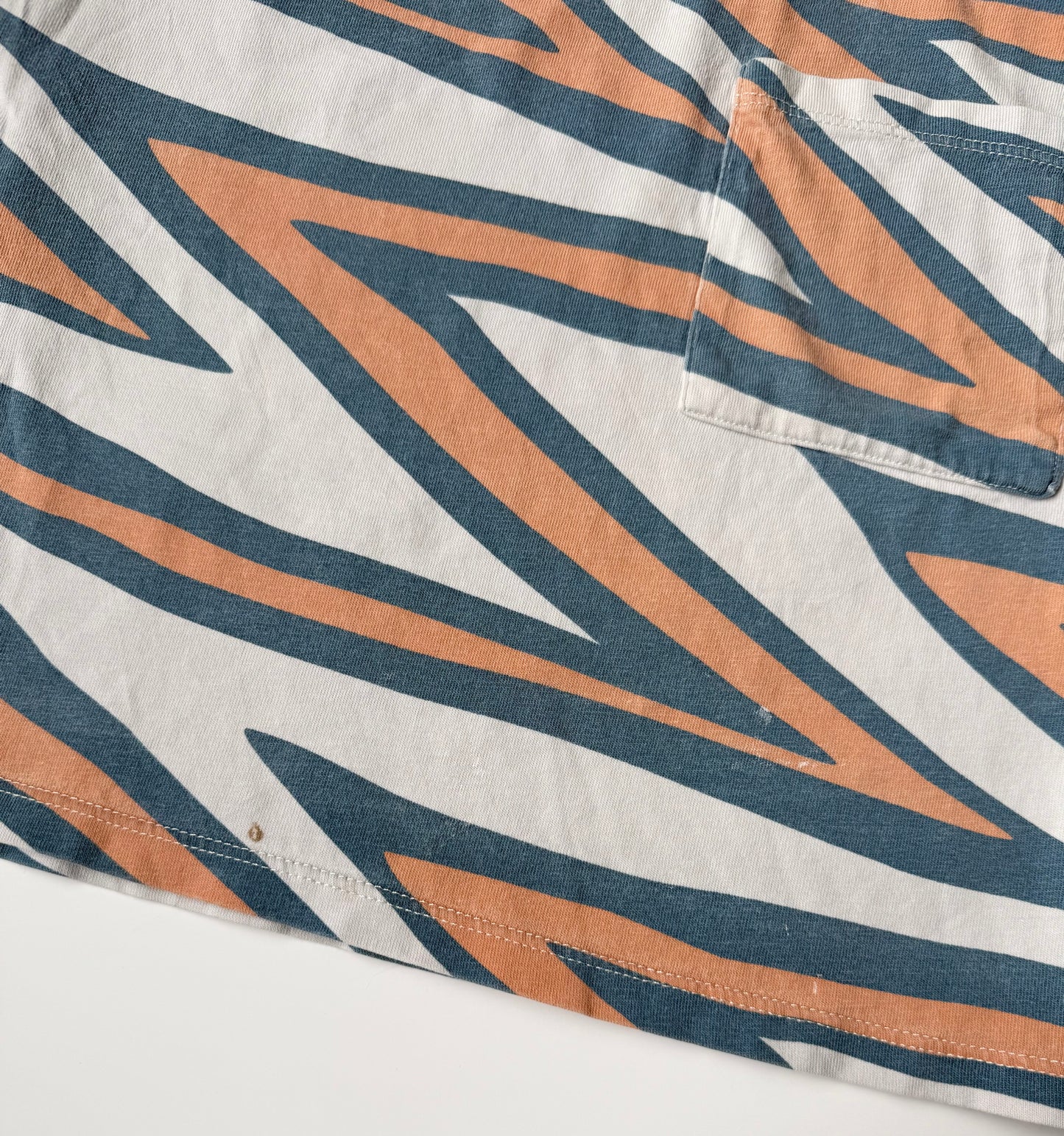 Zara Blue & Orange ZigZag Stripes T-Shirt (3-4 Years)