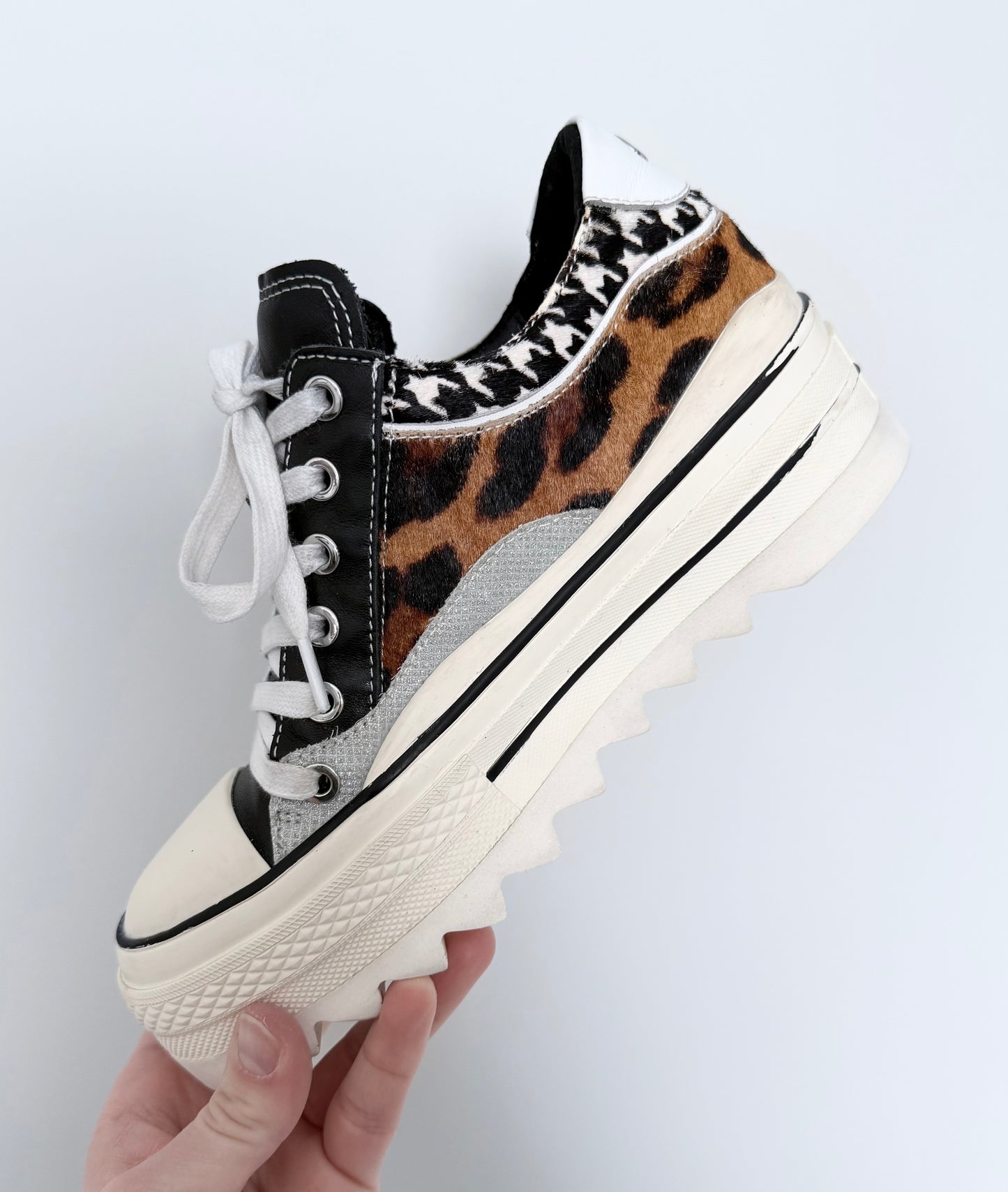Women’s Wishbone Platform Beth Sneaker - Sparkle Cheetah (7)