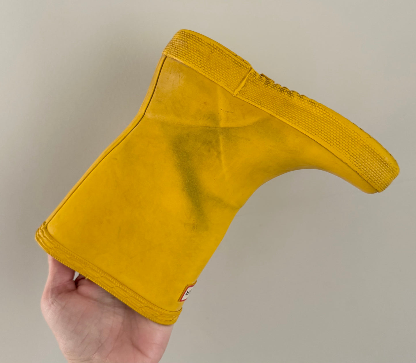 Hunter Yellow Rubber Boots (UK7)