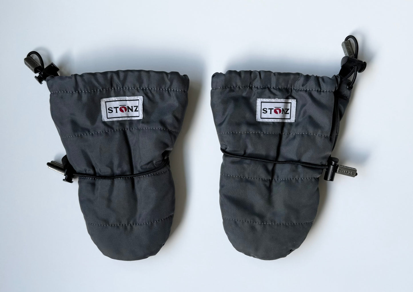 Stonz Grey Fleece Lined Mittens (12-24 Months)