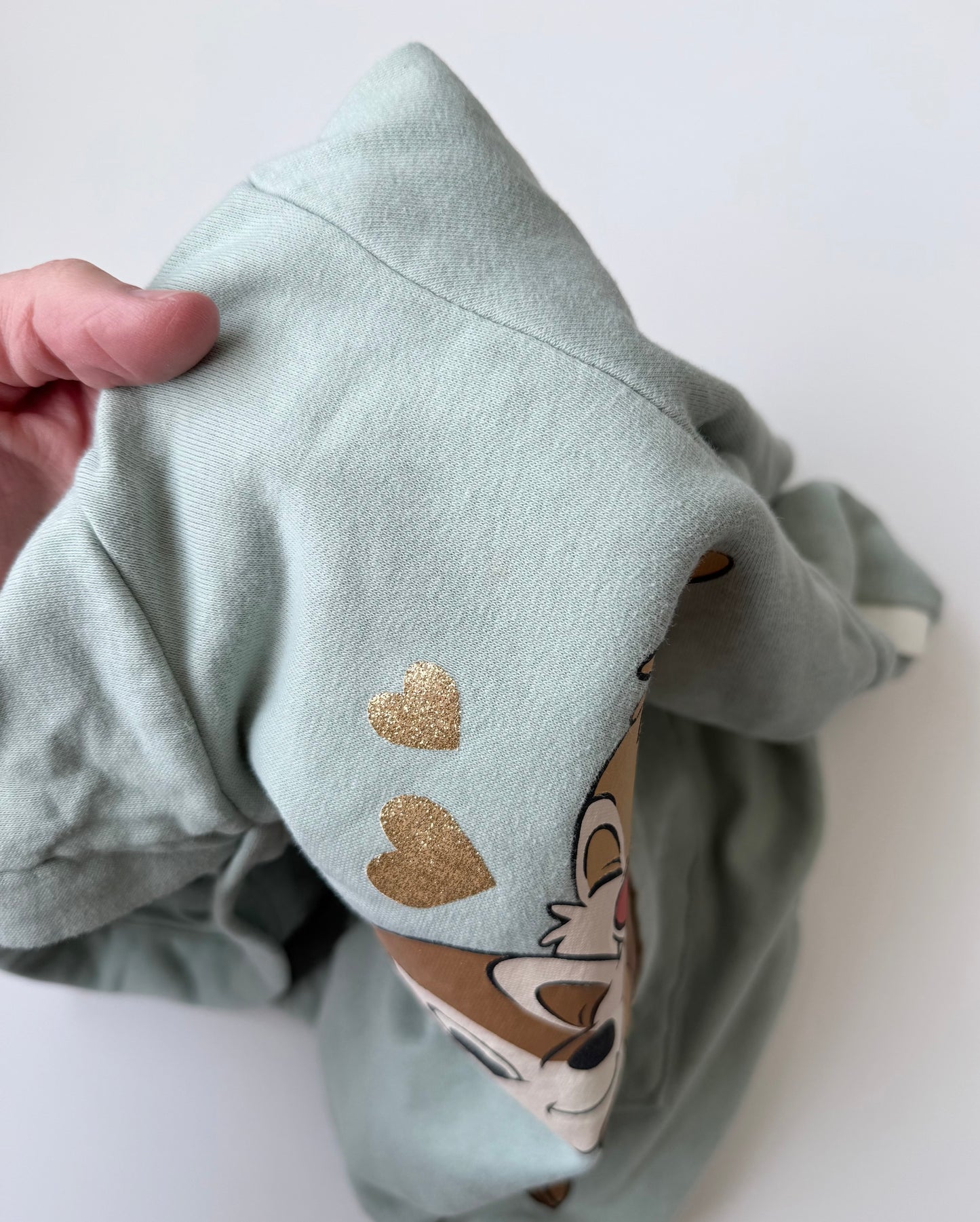 H&M x Disney Green Chip & Dale Hoodie Sweater Dress (18-24 Months)