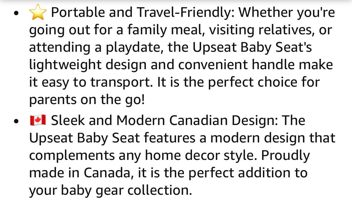 Upseat Baby Floor Seat Booster Chair - Grey