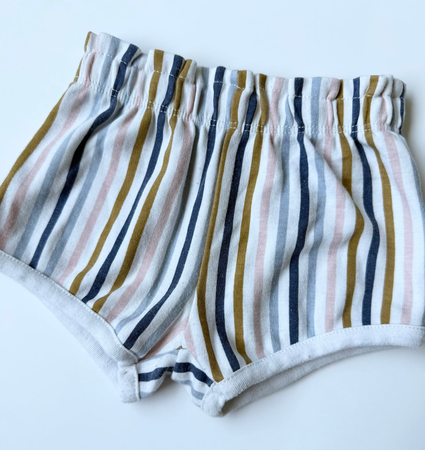 PL Baby Blue & Pink Stripped Shorts (9 Months)