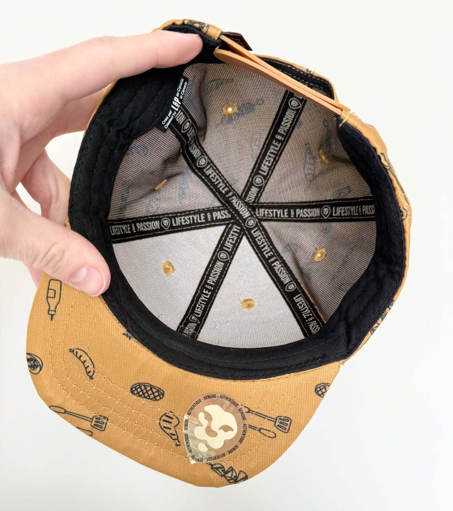 LP Apparel Mustard BBQ SnapBack Hat (6-24 Months)