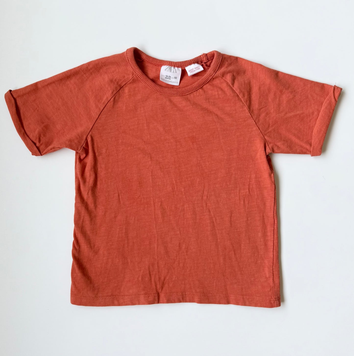 Zara Orange T-Shirt (18-24 Months)