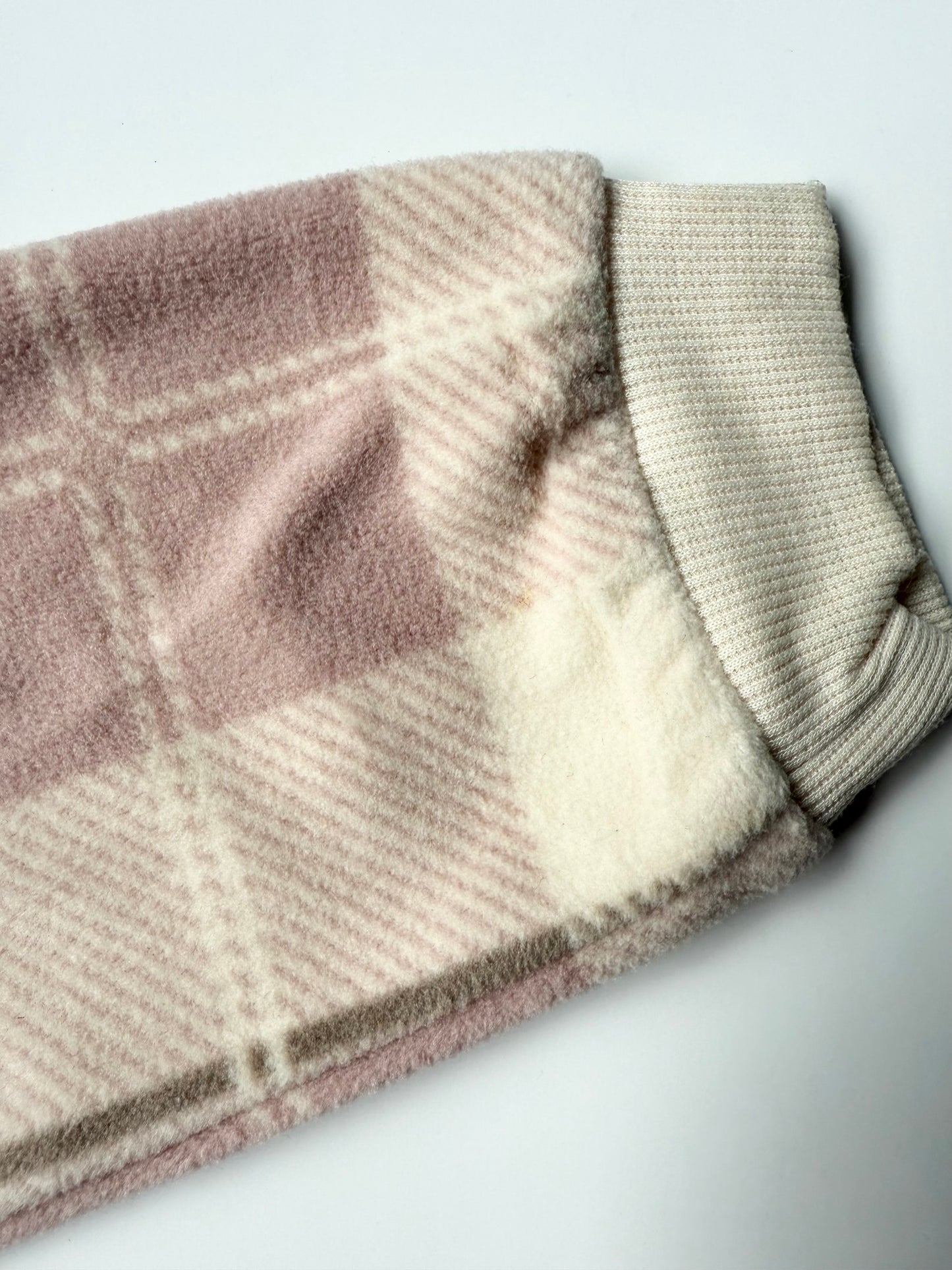 H&M Pink Plaid Fleece Zip Up (2-3 Years)