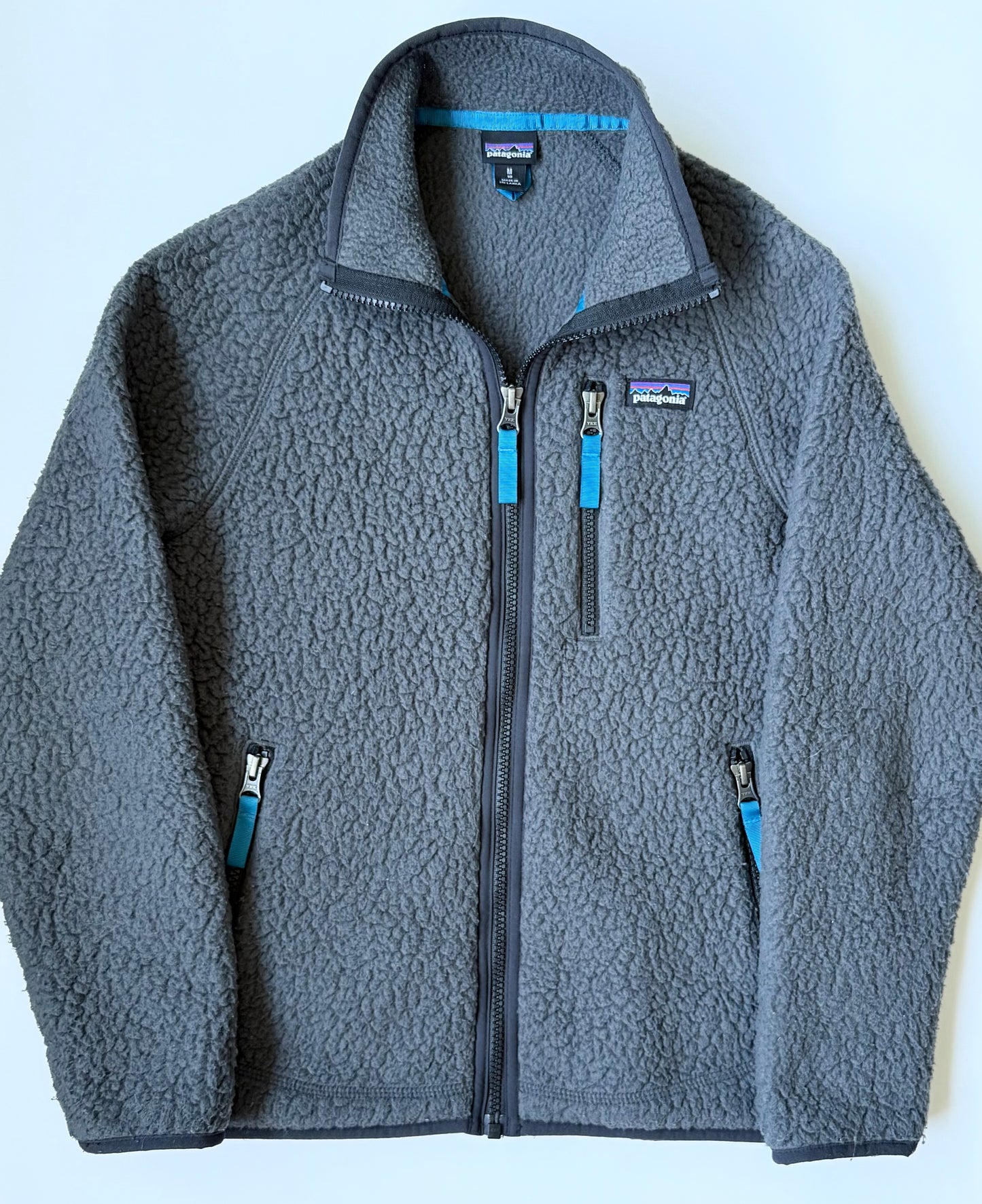 Patagonia Boys Retro Pile Jacket in Grey (10 Years - Medium)