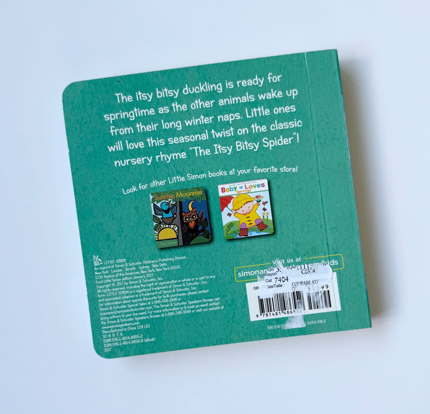 The Itsy Bitsy Duckling Board Book