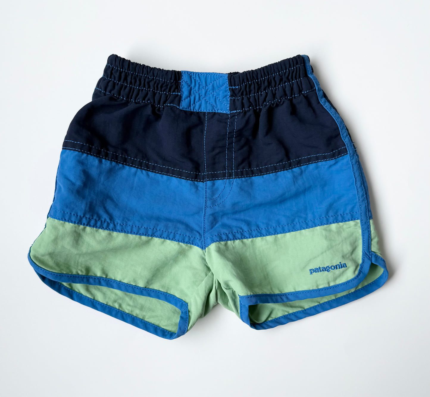 Patagonia Blue & Green Board Shorts (3T)