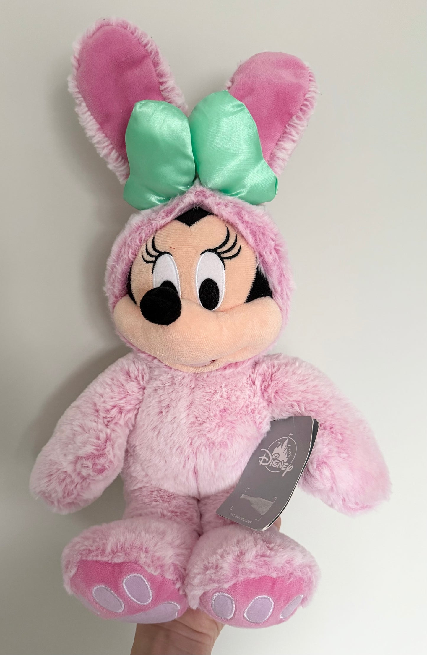 The Disney Store Pink Easter Bunny Minnie Mouse Plush