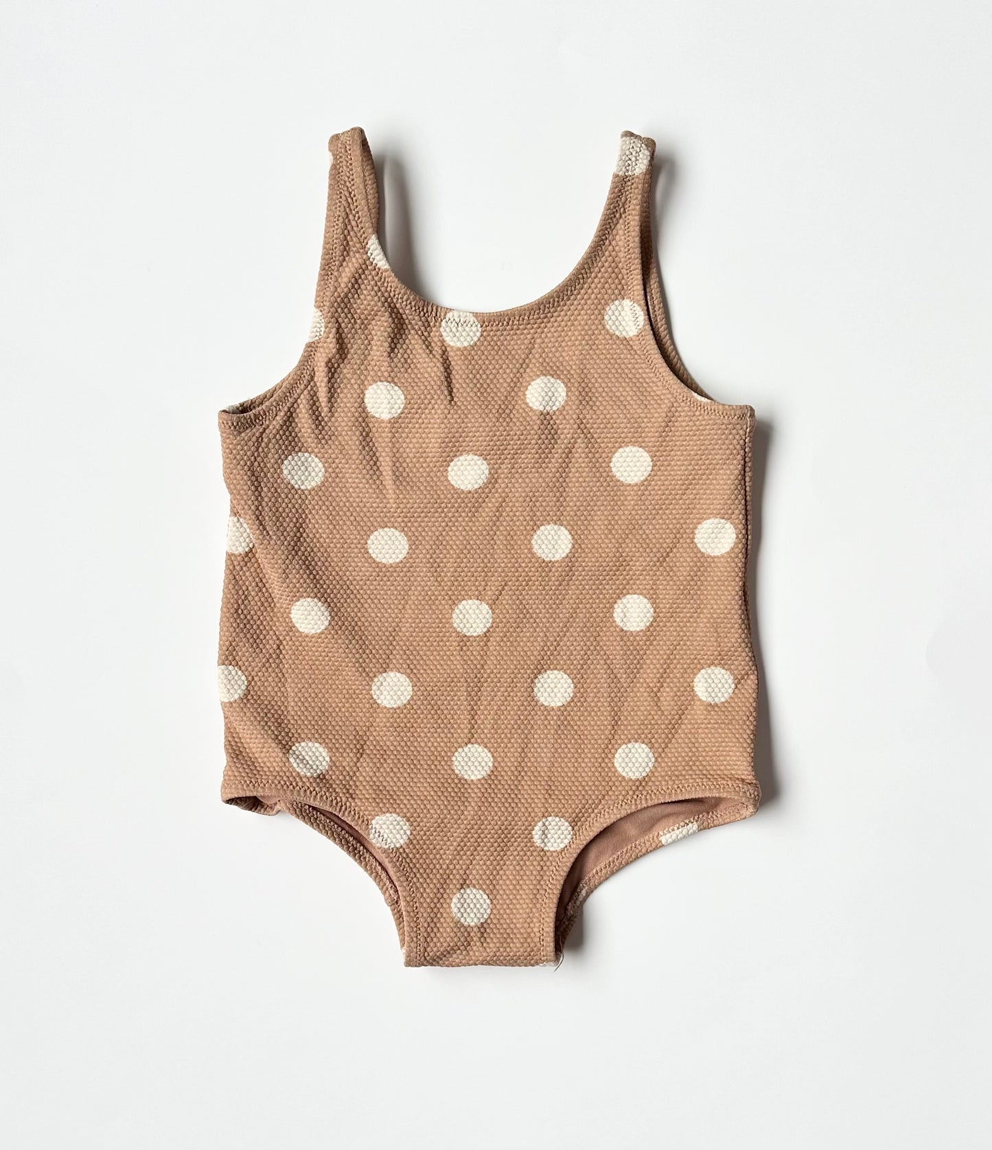 H&M Brown Polkadot One Piece Swimsuit (18-24 Months)