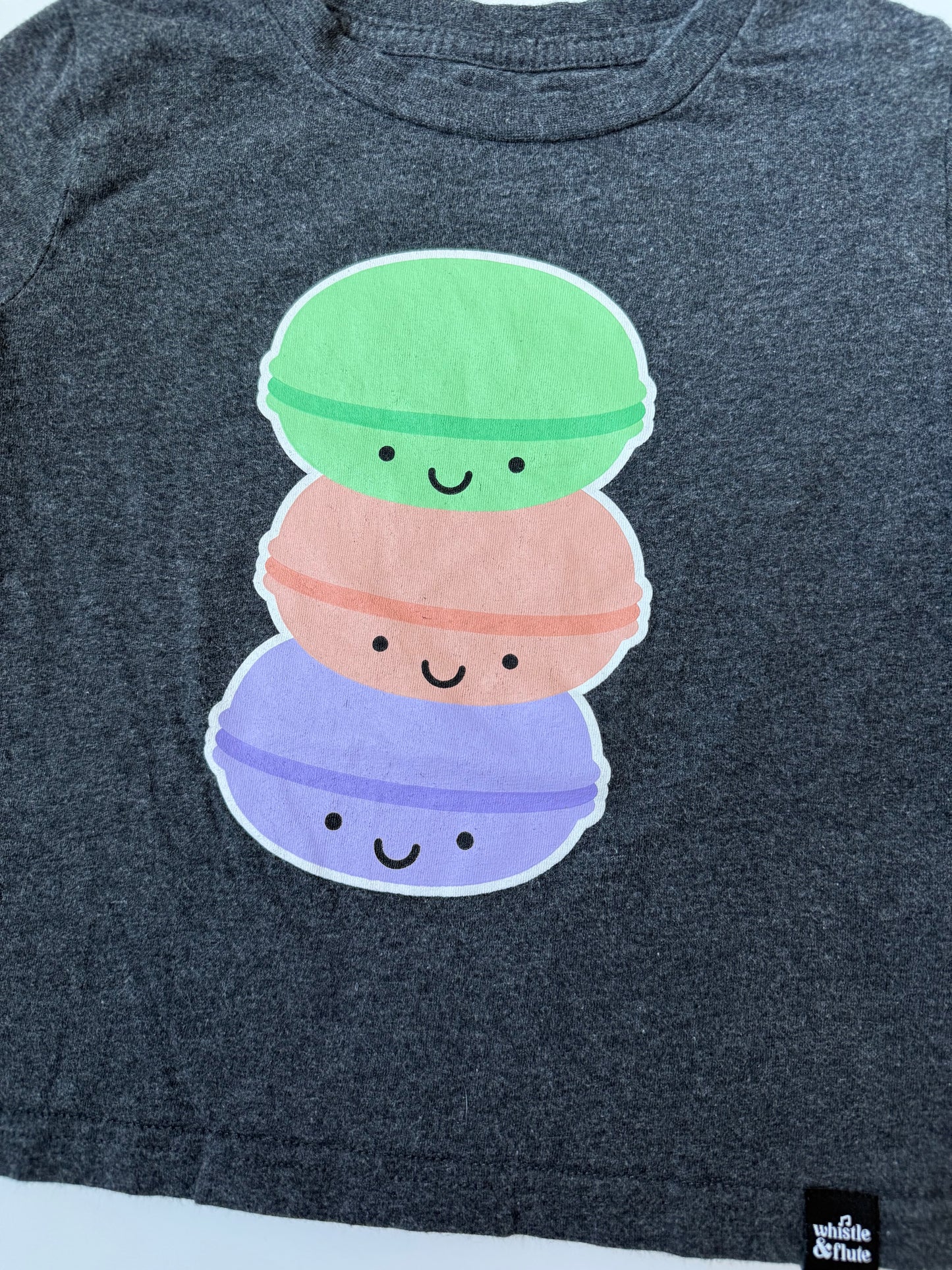 Whistle & Flute Dark Grey Macaroons T-Shirt (3-4 Years)