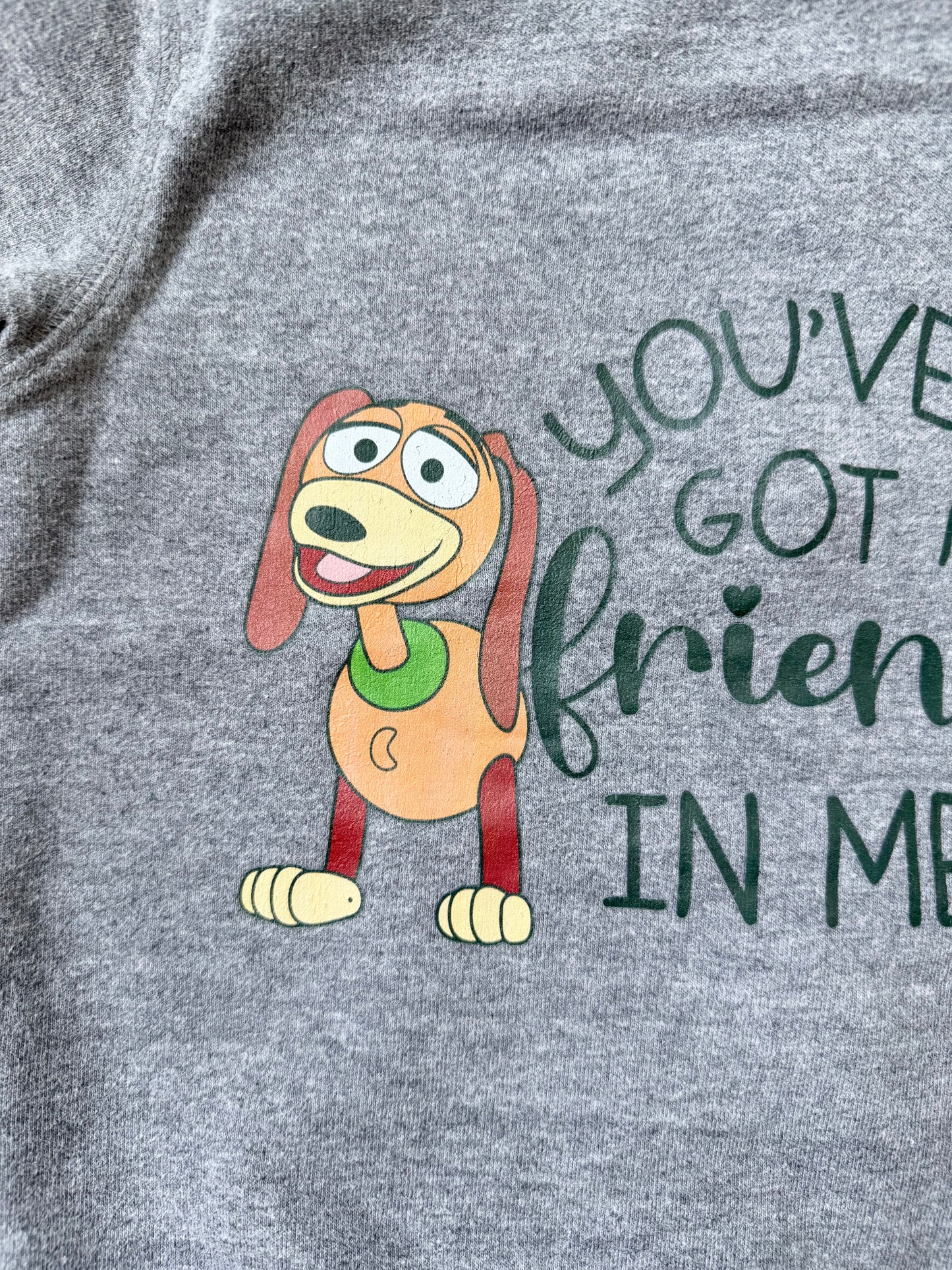Circo x Disney Grey Toy Story Slinky “You’ve Got A Friend In Me” Zip Up Hoodie (3T)