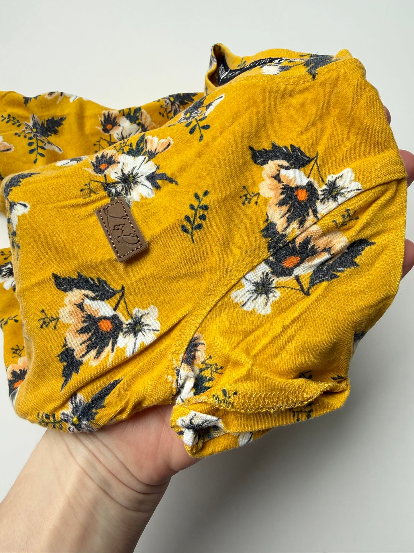 LP Apparel Yellow Flowers T-Shirt (12-18 Months)