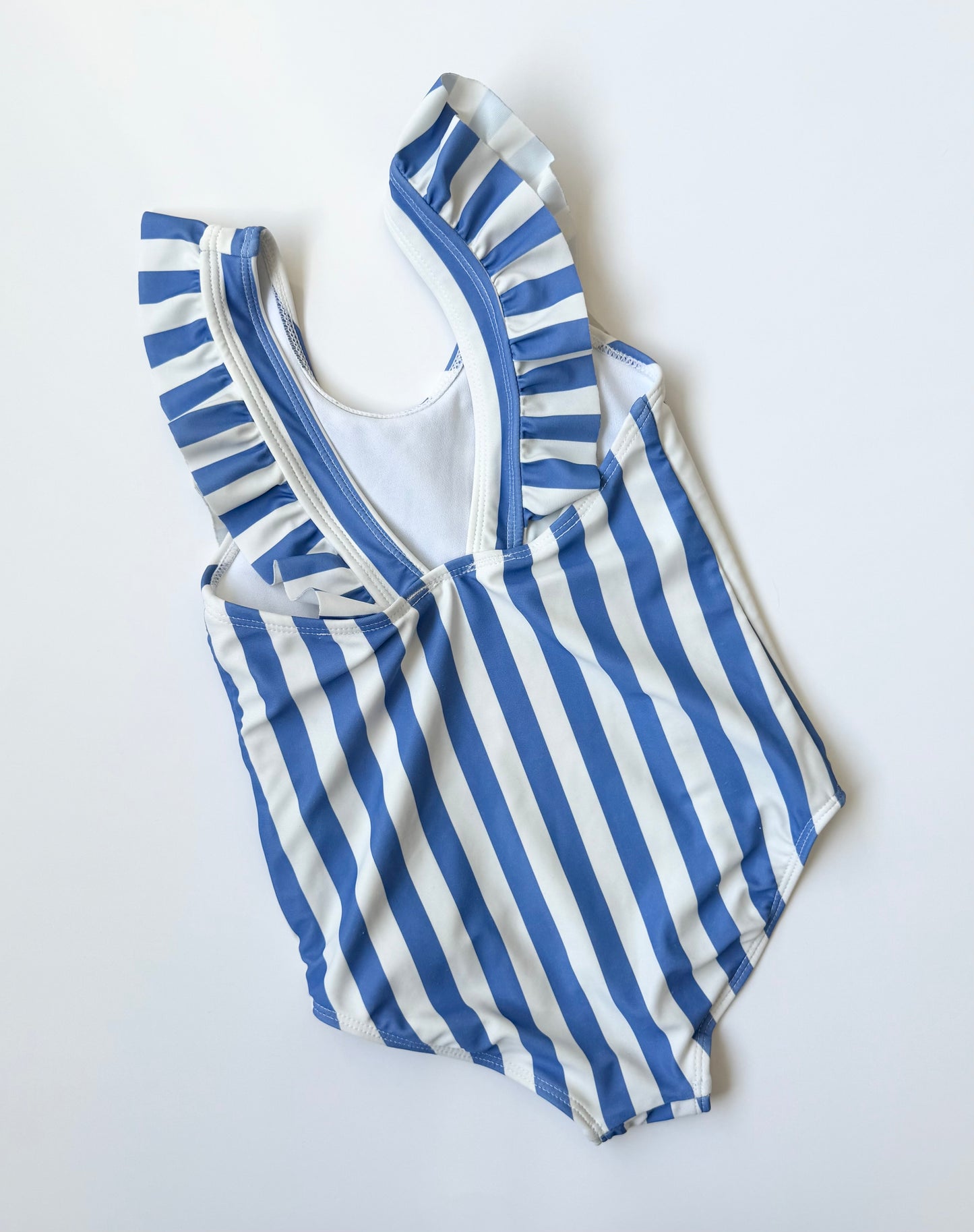 Carters Blue & White Stripped One Piece Swimsuit (2T)